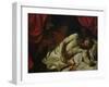 The Death of Cato of Utica-Charles Le Brun-Framed Giclee Print