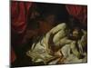 The Death of Cato of Utica-Charles Le Brun-Mounted Giclee Print