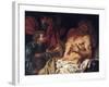 The Death of Cato-Johann Karl Loth-Framed Giclee Print