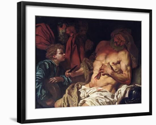 The Death of Cato-Johann Karl Loth-Framed Giclee Print