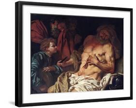 The Death of Cato-Johann Karl Loth-Framed Giclee Print