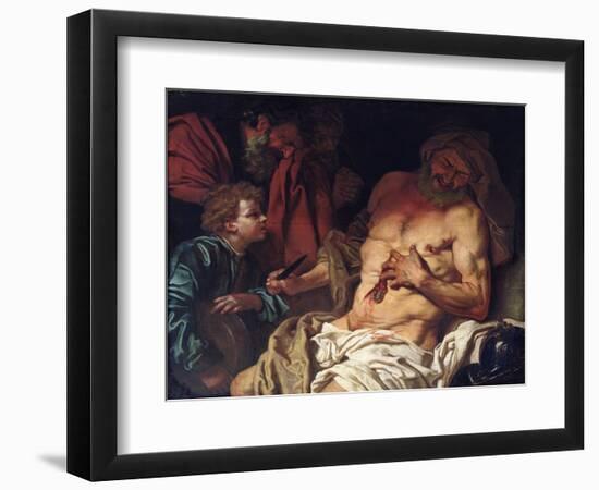 The Death of Cato-Johann Karl Loth-Framed Giclee Print