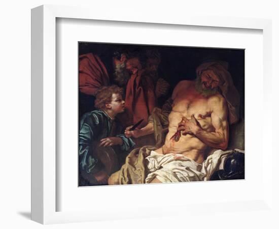 The Death of Cato-Johann Karl Loth-Framed Giclee Print