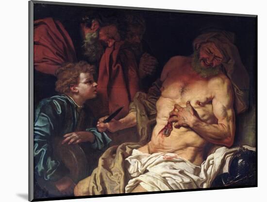 The Death of Cato-Johann Karl Loth-Mounted Giclee Print