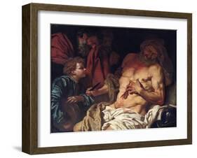 The Death of Cato-Johann Karl Loth-Framed Giclee Print