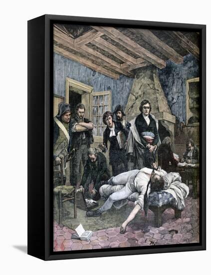 The Death of Charles Pichegru, 1891-Henri Meyer-Framed Stretched Canvas