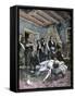 The Death of Charles Pichegru, 1891-Henri Meyer-Framed Stretched Canvas