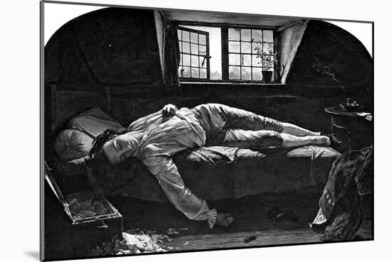 The Death of Chatterton, 1856-Henry Wallis-Mounted Giclee Print
