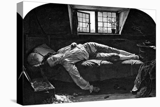 The Death of Chatterton, 1856-Henry Wallis-Stretched Canvas