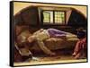 The Death of Chatterton, C.1856 (Oil on Panel)-Henry Wallis-Framed Stretched Canvas