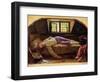 The Death of Chatterton, C.1856 (Oil on Panel)-Henry Wallis-Framed Giclee Print