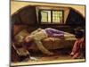 The Death of Chatterton, C.1856 (Oil on Panel)-Henry Wallis-Mounted Giclee Print