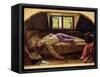 The Death of Chatterton, C.1856 (Oil on Panel)-Henry Wallis-Framed Stretched Canvas