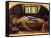 The Death of Chatterton, C.1856 (Oil on Panel)-Henry Wallis-Framed Stretched Canvas