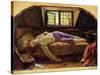 The Death of Chatterton, C.1856 (Oil on Panel)-Henry Wallis-Stretched Canvas