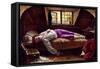 The Death of Chatterton, C.1856 (Oil on Panel)-Henry Wallis-Framed Stretched Canvas