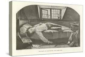 The Death of Chatterton, the Young Poet-Henry Wallis-Stretched Canvas