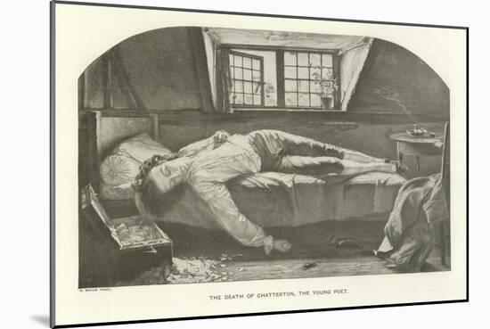 The Death of Chatterton, the Young Poet-Henry Wallis-Mounted Giclee Print