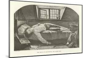 The Death of Chatterton, the Young Poet-Henry Wallis-Mounted Giclee Print