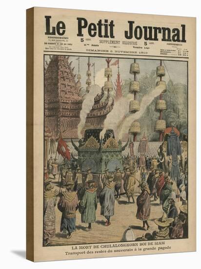 The Death of Chulalongkorn, King of Siam, Illustration from 'Le Petit Journal', 6th November 1910-French School-Stretched Canvas