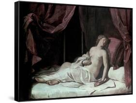 The Death of Cleopatra, 1648-Guercino-Framed Stretched Canvas