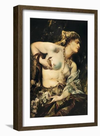 The Death of Cleopatra, 1875 (Painting)-Hans Makart-Framed Giclee Print