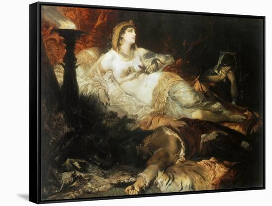 The Death of Cleopatra, 1875-Hans Makart-Framed Stretched Canvas