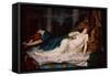 The Death of Cleopatra, 1892-Reginald Arthur-Framed Stretched Canvas