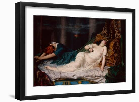 The Death of Cleopatra, 1892-Reginald Arthur-Framed Giclee Print