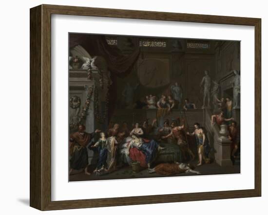 The Death of Cleopatra, c.1700-10-Gerard Hoet-Framed Giclee Print