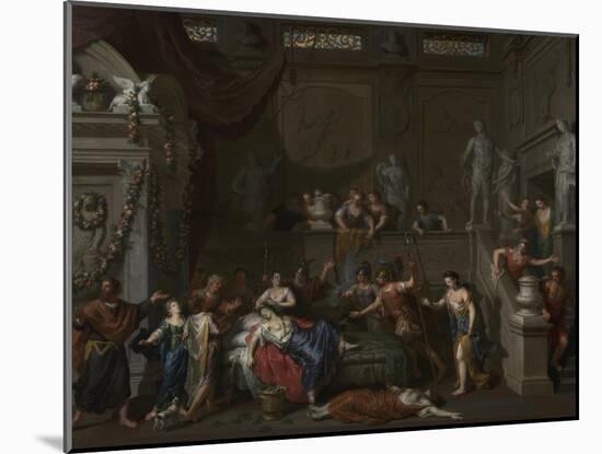 The Death of Cleopatra, c.1700-10-Gerard Hoet-Mounted Giclee Print