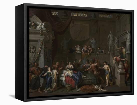 The Death of Cleopatra, c.1700-10-Gerard Hoet-Framed Stretched Canvas