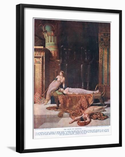The Death of Cleopatra, C.1920-John Collier-Framed Giclee Print