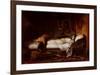 The Death of Cleopatra-Jean André Rixens-Framed Art Print