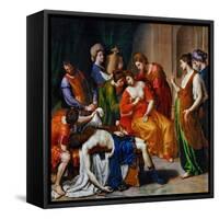 The Death of Cleopatra-Alessandro Turchi-Framed Stretched Canvas