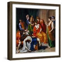 The Death of Cleopatra-Alessandro Turchi-Framed Giclee Print