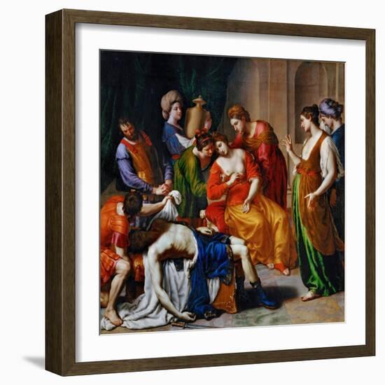 The Death of Cleopatra-Alessandro Turchi-Framed Giclee Print