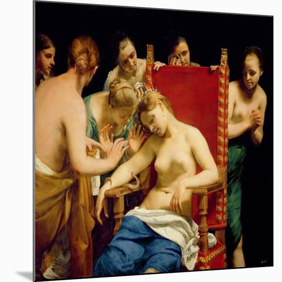 The Death of Cleopatra-Guido Cagnacci-Mounted Giclee Print