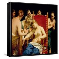 The Death of Cleopatra-Guido Cagnacci-Framed Stretched Canvas