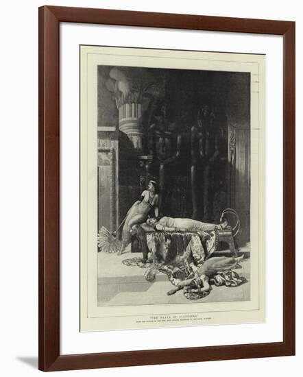 The Death of Cleopatra-John Collier-Framed Giclee Print