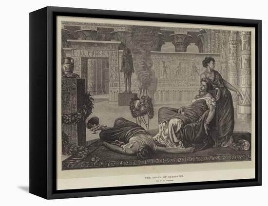 The Death of Cleopatra-Valentine Cameron Prinsep-Framed Stretched Canvas