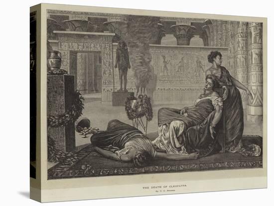 The Death of Cleopatra-Valentine Cameron Prinsep-Stretched Canvas