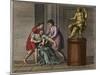 The Death of Demosthenes, 384-322 BC-French School-Mounted Giclee Print