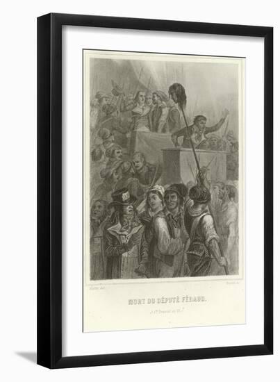 The Death of Deputy Feraud-Denis Auguste Marie Raffet-Framed Giclee Print