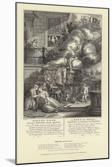 The Death of Dido-Cornelis Troost-Mounted Giclee Print