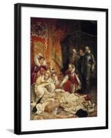 The Death of Elizabeth I, Queen of England, in 1603 by Paul Delaroche-null-Framed Giclee Print