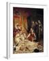 The Death of Elizabeth I, Queen of England, in 1603 by Paul Delaroche-null-Framed Giclee Print