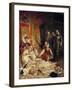 The Death of Elizabeth I, Queen of England, in 1603 by Paul Delaroche-null-Framed Giclee Print