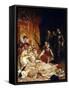 The Death of Elizabeth I, Queen of England-Paul Hippolyte Delaroche-Framed Stretched Canvas