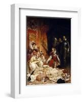 The Death of Elizabeth I, Queen of England-Paul Hippolyte Delaroche-Framed Giclee Print